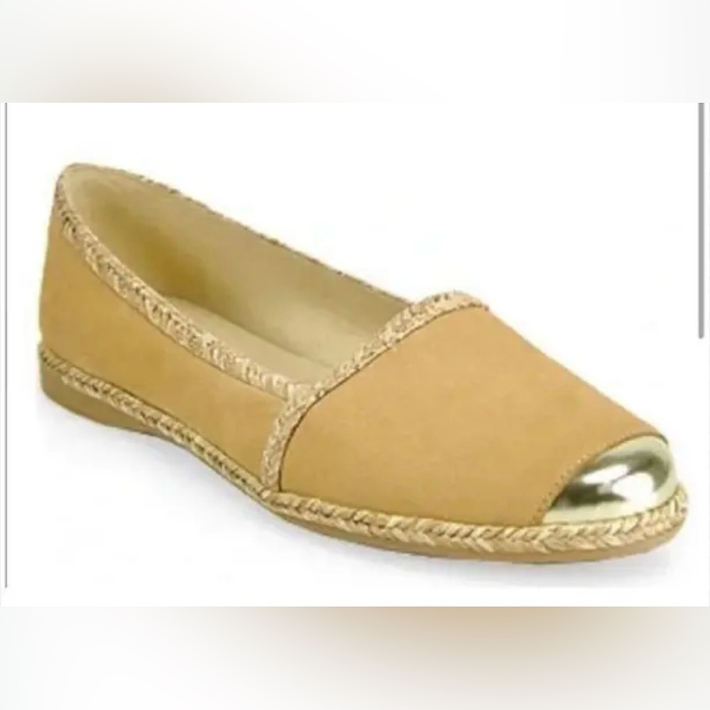 STUART WEITZMAN Sz 10 Tan Suede Tripadrille Neutral Espadrilles Orig $450